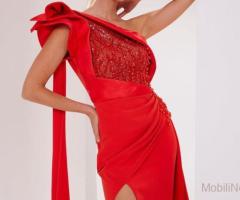 Fouad Sarkis 2772: Red Mermaid Maxi Dress from Maison7