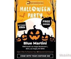 HALLOWEEN NETWORKING EVENT WITH A FREE DRINK