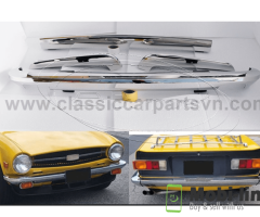 Triumph TR6 (1976) bumpers without license plate shield